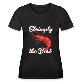 Shrimp - Frauen Funktions-T-Shirt - Schwarz - Vorne - AI Model Female 172 light (172cm)