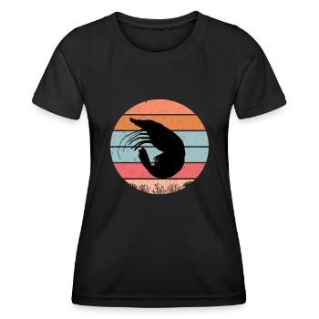 Crevettes - T-shirt sport Femme - noir - Devant - AI Model Female 172 light (172cm)