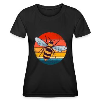 Abeille - T-shirt sport Femme - noir - Devant - AI Model Female 172 light (172cm)