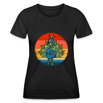 Paon - T-shirt sport Femme - noir - Devant - AI Model Female 172 light (172cm)
