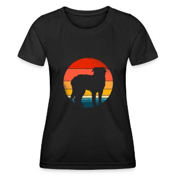 Bernhardiner - Frauen Funktions-T-Shirt - Schwarz - Vorne - AI Model Female 172 light (172cm)