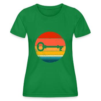 Schlüssel - Frauen Funktions-T-Shirt - Kelly Green - Vorne - AI Model Female 172 dark (172cm)