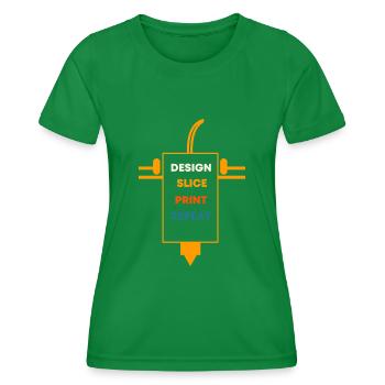 3D Druck - Frauen Funktions-T-Shirt - Kelly Green - Vorne - AI Model Female 172 dark (172cm)