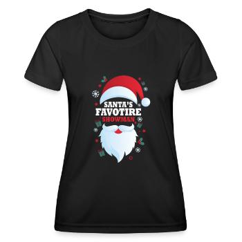 Christmas Showman Gift - Women's Functional T-Shirt - black - Front - AI Model Female 172 light (172cm)
