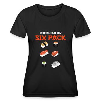sushi - Women's Functional T-Shirt - black - Front - AI Model Female 172 light (172cm)