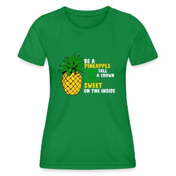 Ananas - Frauen Funktions-T-Shirt - Kelly Green - Vorne - AI Model Female 172 dark (172cm)