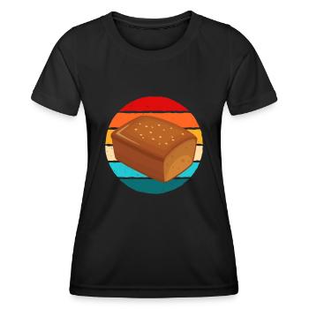 Bananen Brot - Frauen Funktions-T-Shirt - Schwarz - Vorne - AI Model Female 172 light (172cm)