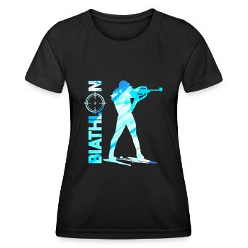 Biathlon - Women's Functional T-Shirt - black - Front - AI Model Female 172 light (172cm)