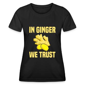 Gingembre - T-shirt sport Femme - noir - Devant - AI Model Female 172 light (172cm)