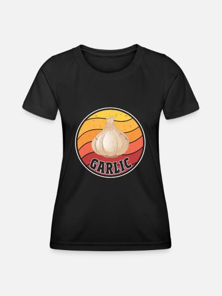 Knoblauch - Frauen Funktions-T-Shirt - Schwarz