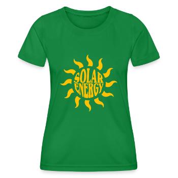 Solar energy - Women's Functional T-Shirt - kelly green - Front - AI Model Female 172 dark (172cm)