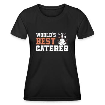 Traiteur Cadeau Traiteur Traiteur - T-shirt sport Femme - noir - Devant - AI Model Female 172 light (172cm)