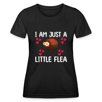 Cadeau aux puces enfants - T-shirt sport Femme - noir - Devant - AI Model Female 172 light (172cm)