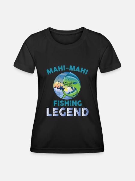 Mahi-Mahi Legende - Frauen Funktions-T-Shirt - Schwarz