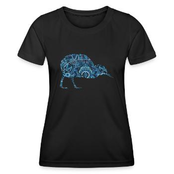 Kiwi Tribal Neuseeland - Frauen Funktions-T-Shirt - Schwarz - Vorne - AI Model Female 172 light (172cm)