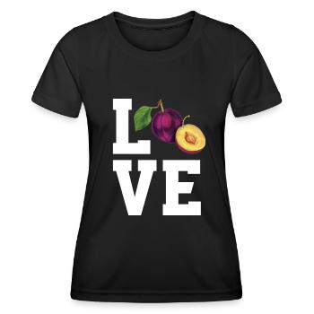 Dear plums - Women's Functional T-Shirt - black - Front - AI Model Female 172 light (172cm)