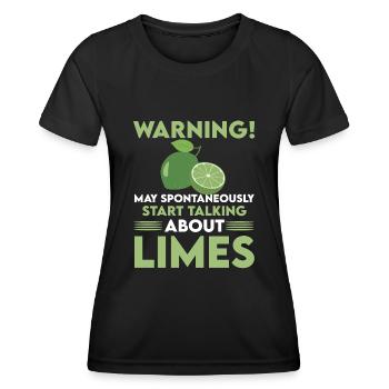 Lime lovers - Women's Functional T-Shirt - black - Front - AI Model Female 172 light (172cm)