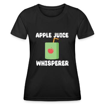 Apple Juice Whisperer - Women's Functional T-Shirt - black - Front - AI Model Female 172 light (172cm)
