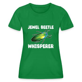 Magnifique Beetle Whisperer - T-shirt sport Femme - vert - Devant - AI Model Female 172 dark (172cm)