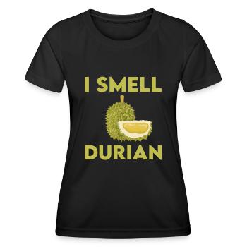 Je sens le durian - T-shirt sport Femme - noir - Devant - AI Model Female 172 light (172cm)