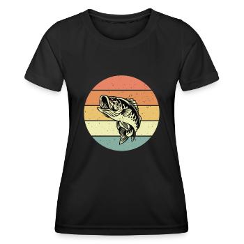 Barsch - Frauen Funktions-T-Shirt - Schwarz - Vorne - AI Model Female 172 light (172cm)