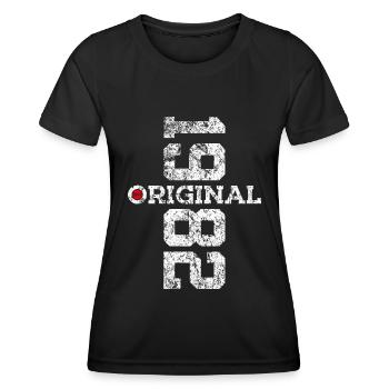 44E ANNIVERSAIRE ORIGINAL 1982 - T-shirt sport Femme - noir - Devant - AI Model Female 172 light (172cm)
