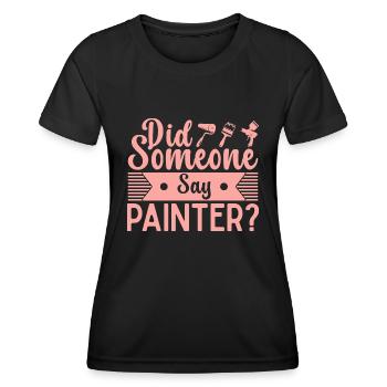 House Painter Dad Unique Gifts - Women's Functional T-Shirt - black - Front - AI Model Female 172 light (172cm)