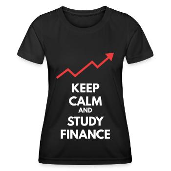 Geld und Finanzen - Frauen Funktions-T-Shirt - Schwarz - Vorne - AI Model Female 172 light (172cm)