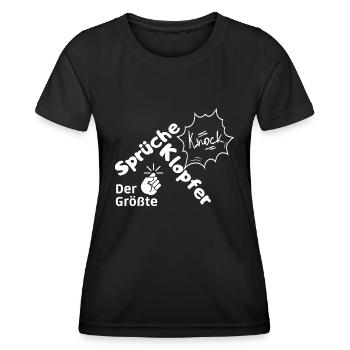 Sprüche - Frauen Funktions-T-Shirt - Schwarz - Vorne - AI Model Female 172 light (172cm)