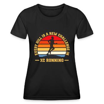 Funny XC Running Gift XC Runner Edition - Women's Functional T-Shirt - black - Front - AI Model Female 172 light (172cm)