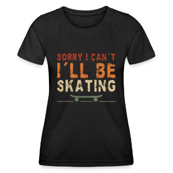 Skateboarding Skateboard Design For Skateboarder - Women's Functional T-Shirt - black - Front - AI Model Female 172 light (172cm)