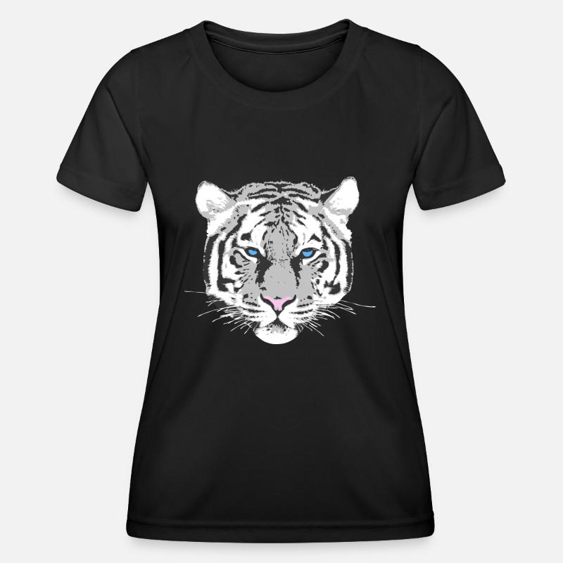 White Tiger - Women's Functional T-Shirt - black