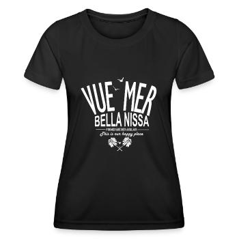 Vue Mer Bella Nissa - T-shirt sport Femme - noir - Devant - AI Model Female 172 light (172cm)