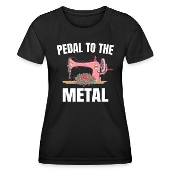 Pedal To The Metal - Women's Functional T-Shirt - black - Front - AI Model Female 172 light (172cm)