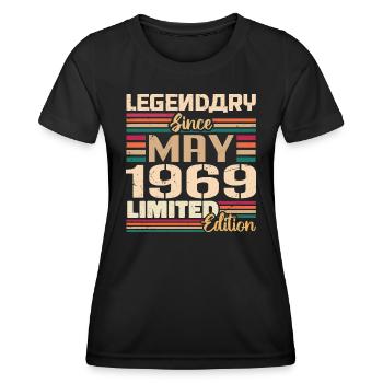 May 1969 May - Jubilee May 1969 - Women's Functional T-Shirt - black - Front - AI Model Female 172 light (172cm)