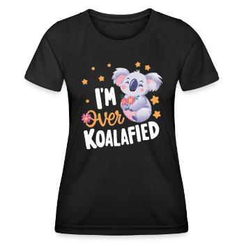 Koala Koala Koala Ours Koala Animal - T-shirt sport Femme - noir - Devant - AI Model Female 172 light (172cm)