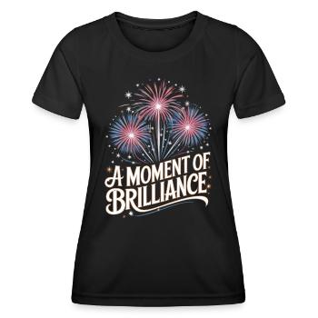 Pyrotechnie Feux d’artifice Pyrotechnie - T-shirt sport Femme - noir - Devant - AI Model Female 172 light (172cm)