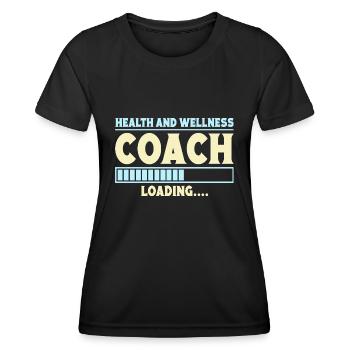 Fitness Motivation Bodybuilder Health Coach Gym - Frauen Funktions-T-Shirt - Schwarz - Vorne - AI Model Female 172 light (172cm)