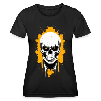 Crâne - T-shirt sport Femme - noir - Devant - AI Model Female 172 light (172cm)
