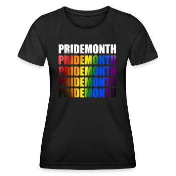 Gay Pride Monat - Frauen Funktions-T-Shirt - Schwarz - Vorne - AI Model Female 172 light (172cm)