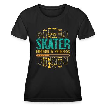 Skateboarding Skateboard Design For Skateboarder - Frauen Funktions-T-Shirt - Schwarz - Vorne - AI Model Female 172 light (172cm)