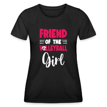 Friend Of the Birthday Girl Volleyball Family - Women's Functional T-Shirt - black - Front - AI Model Female 172 light (172cm)