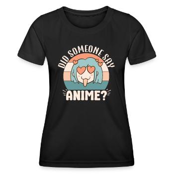 Cute Japanese Manga Women Girls Gift Otaku Kawaii - Frauen Funktions-T-Shirt - Schwarz - Vorne - AI Model Female 172 light (172cm)