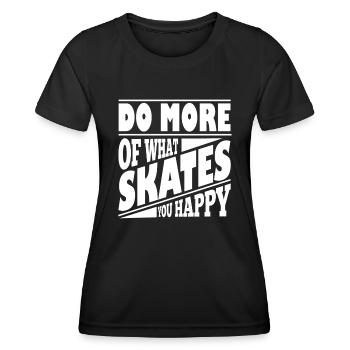 Skateboard Art Pour Garçons Filles Hommes Skateboard Cadeaux - T-shirt sport Femme - noir - Devant - AI Model Female 172 light (172cm)