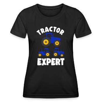 Farm Tractor Expert Farmer Boy Toddler Gift Idea - Women's Functional T-Shirt - black - Front - AI Model Female 172 light (172cm)