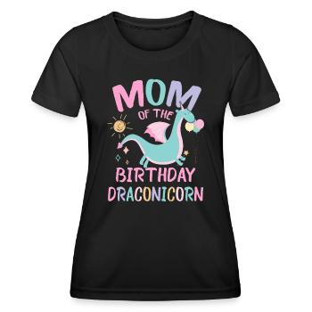 Maman de la fête de famille Dracon - T-shirt sport Femme - noir - Devant - AI Model Female 172 light (172cm)