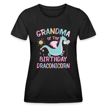 Grand-mère de la fête de famille Dracon - T-shirt sport Femme - noir - Devant - AI Model Female 172 light (172cm)