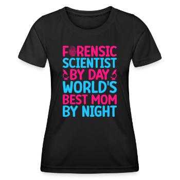 Majeure en sciences médico-légales Meilleure maman médico-légale du monde - T-shirt sport Femme - noir - Devant - AI Model Female 172 light (172cm)