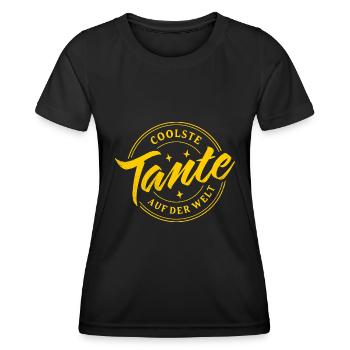 COOLSTE TANTE SCHWESTER GESCHWISTER PATENTANTE - Frauen Funktions-T-Shirt - Schwarz - Vorne - AI Model Female 172 light (172cm)