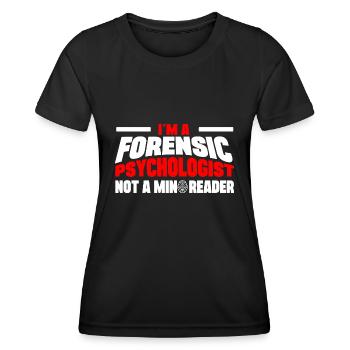 Forensic Psychologist Professional Forensic Gift - Women's Functional T-Shirt - black - Front - AI Model Female 172 light (172cm)